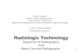 Radiologic Technology Sequence of Radiography  And Basic Cervical Radiography