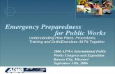 Emergency Preparedness                             for Public Works