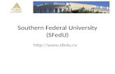 Southern Federal University (SFedU)