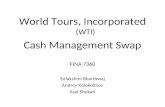 World Tours, Incorporated  (WTI) Cash Management Swap FINA 7360 Srilakshmi Bharthwaj