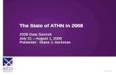 The State of ATHN in 2008