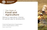The State of  Food and  Agriculture