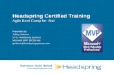 Headspring Certified Training Agile Boot Camp for .Net