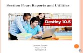 Section Four: Reports and Utilities
