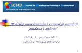 „Podrška umrežavanju i europskoj suradnji gradova i općina“