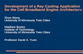 Development of a Ray Casting Application  for the Cell Broadband Engine Architectur e