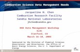 Combustion Science Data Management Needs