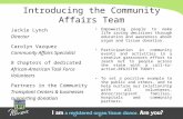 Introducing the Community Affairs Team