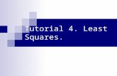 Tutorial 4. Least Squares.