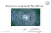 Borexino and Solar Neutrinos