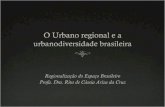 O Urbano regional e a  urbanodiversidade  brasileira