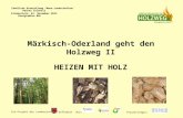 Märkisch-Oderland geht den Holzweg II HEIZEN MIT HOLZ