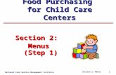 Food Purchasing  for Child Care Centers