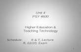 Higher Education & Teaching Technology
