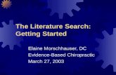 The Literature Search: Getting Started