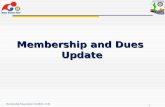 Membership and Dues  Update