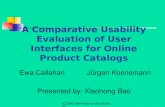 A Comparative Usability Evaluation of User Interfaces for Online Product Catalogs