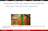 Redondance  UPS  pour Racks Online UX85-D2