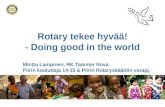 Rotary  tekee hyvää ! - Doing good in the world