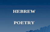 HEBREW POETRY