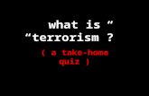what is “terrorism”?