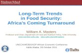 Long-Term Trends  in Food Security: Africa’s Coming Turnaround