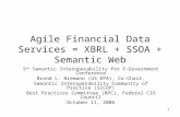 Agile Financial Data Services = XBRL + SSOA + Semantic Web