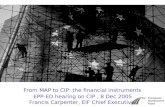 From MAP to CIP: the financial instruments   EPP-ED hearing on CIP , 8 Dec 2005