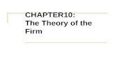 CHAPTER10: The Theory of the Firm
