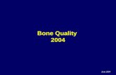 Bone Quality  2004
