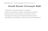 Great Ocean Conveyor Belt  illustration of thermohaline circulation