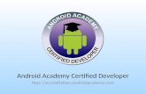 Android Academy Certified Developer