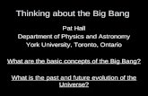 Thinking about the Big Bang