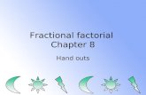Fractional factorial  Chapter 8