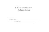 L6 Booster  Algebra