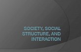 Society, Social Structure, and Interaction