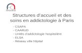 Structures d’accueil et des soins en addictologie à Paris