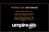 GENERAL INSTRUCTIONS FOR USE To copy an umpire or directional arrow, press and . By atira 1126 SlideShows Follow User 26 Views Presentation posted in: General