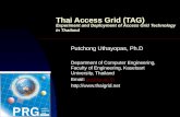 Thai Access Grid (TAG) Experiment and Deployment of Access Grid Technology in Thailand
