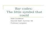 Bar codes:  The little symbol that could