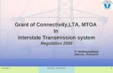 Grant of Connectivity,LTA, MTOA  In  Interstate Transmission system Regulation 2009
