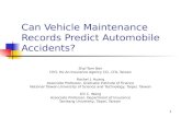 Can Vehicle Maintenance Records Predict Automobile Accidents?