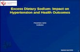 Excess Dietary Sodium: Impact on Hypertension and Health Outcomes