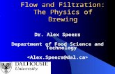 Flow and Filtration: The Physics of Brewing