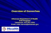 Arkansas Department of Health STD Program Telephone: 501-661-2961 Email: mark.barnes@arkansas