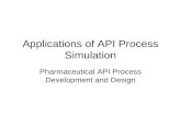 Applications of API Process Simulation