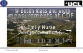 W Boson mass and width