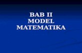 BAB II MODEL MATEMATIKA