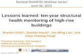 Lessons learned: ten-year structural health monitoring of high-rise buildings