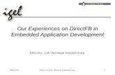 Our Experiences on DirectFB in Embedded Application Development